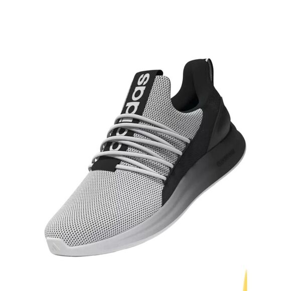 Size 9.5 Wide Mens Adidas Lite Racer Adapt 7.0 Black White Shoes IE6336 NEW - Picture 14 of 16